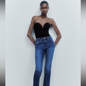 Zara sweetheart neck bodysuit